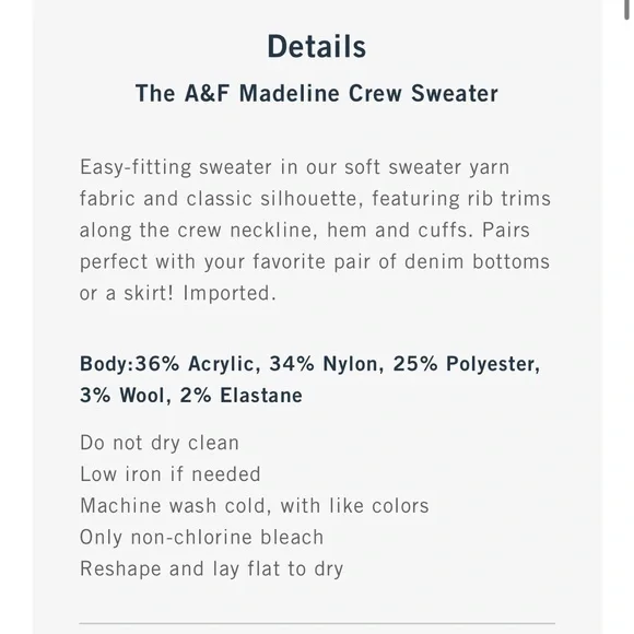 The A&F Madeline Crew Sweater in Light Brown - Picture 6 of 9